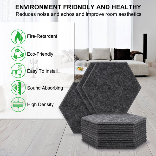 AGPtEK 3D Wall Panel in Gray (12pack) Wayfair